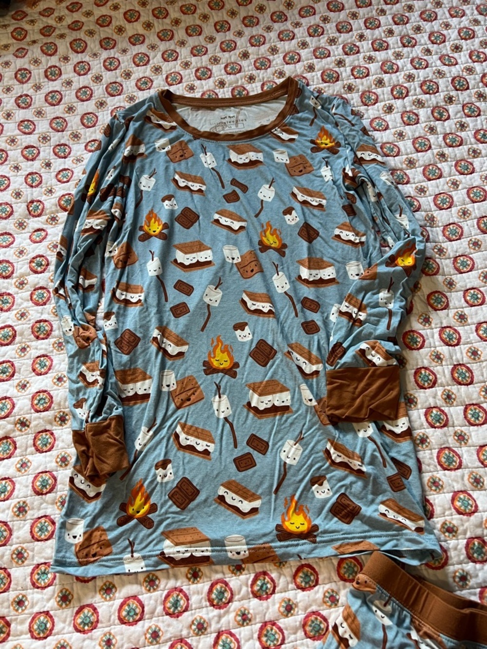 EUC Little Sleepies S’mores Bamboo Set Size 16 / Women’s XS Small - Picture 2 of 5